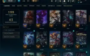 Esmeralda 4 com 80 Champs e 23 Skins +4 Vitoriosas