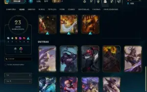 Esmeralda 4 com 80 Champs e 23 Skins +4 Vitoriosas