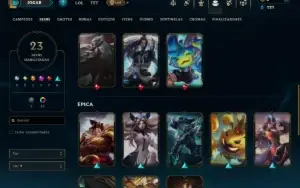 Esmeralda 4 com 80 Champs e 23 Skins +4 Vitoriosas