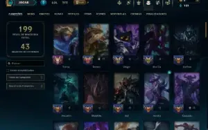 Esmeralda 4 com 80 Champs e 23 Skins +4 Vitoriosas