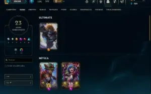 Esmeralda 4 com 80 Champs e 23 Skins +4 Vitoriosas