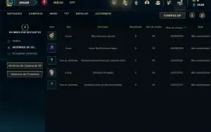 Unranked com 26 Champs e 3 Skins