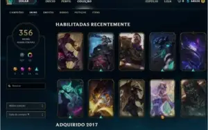 CONTA LOL 356 SKINS ÓTIMO PREÇO