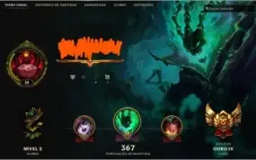 CONTA DE LEAGUE OF LEGENDS GOLD IV