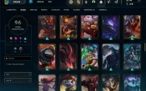Esmeralda 4 com 130 Champs e 96 Skins ( MAIN MID )
