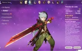 Conta Genshin Impact [Zhogli, Livro 5*, Túmulo 5*]
