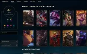 Conta com borda e elo diamante 4 46 skins