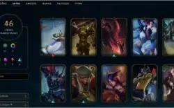 Conta com borda e elo diamante 4 46 skins