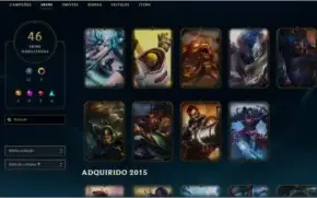 Conta com borda e elo diamante 4 46 skins
