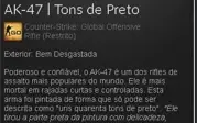 Skins no csgo, algumas stattracks etc
