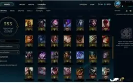 Conta 81 campeões 36 skins nível 41