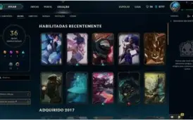Conta 81 campeões 36 skins nível 41