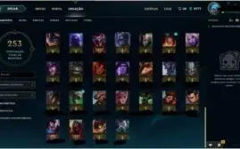 Conta 81 campeões 36 skins nível 41