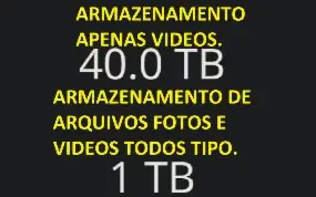 40 Tera De Armazenamento +1 Tera De Armazenamento