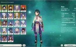GENSHIN IMPACT AR54 - XIAO, DILUC, ZHONG, VENTI,JEAN