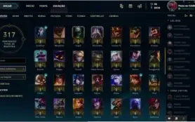 Vendo Conta de lol ou troco por skins csgo
