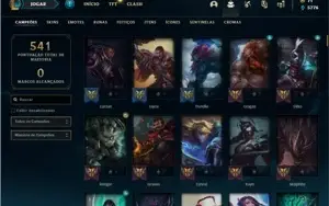 Conta bronze 1 com TODOS os champs e 160 Skins
