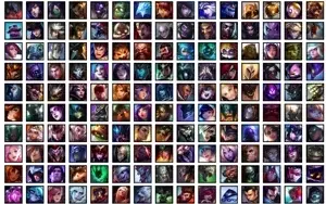 Conta bronze 1 com TODOS os champs e 160 Skins