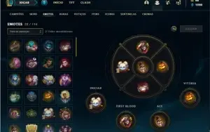 Conta bronze 3 com 33 Champs  e 13 Skins + 3 Fragmentos