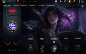Conta unranked com skins e  icone raro 2014