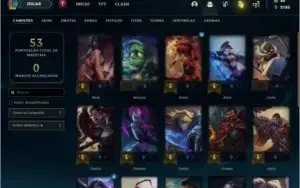 Conta unranked com skins e  icone raro 2014