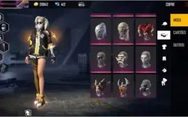 Conta de Free Fire level 61 super gemada