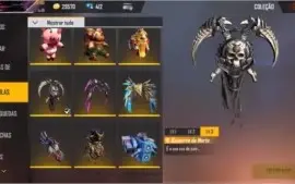 Conta de Free Fire level 61 super gemada