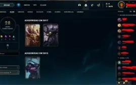 Conta Legue of Legends (lol) antiga ano 2013