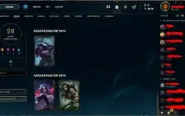 Conta Legue of Legends (lol) antiga ano 2013