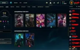 Conta Legue of Legends (lol) antiga ano 2013