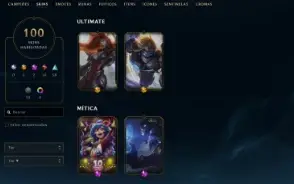 Conta League of Legends Full Acesso - 163 Champs e 100 Skins
