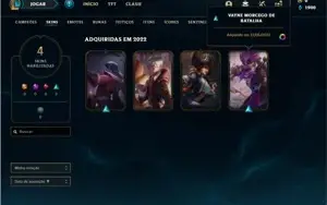 Conta ouro 1 com 25 Champs e 4 Skins