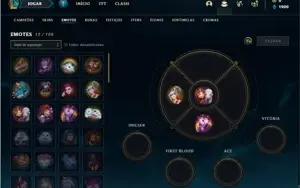 Conta ouro 1 com 25 Champs e 4 Skins