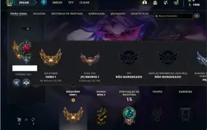 Conta ouro 1 com 25 Champs e 4 Skins