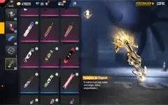 Free fire 31 Passes ,4 Cubos ,36 Salas e varias skins