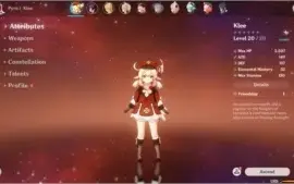CONTA COM KLEE AR8 / BEM PRÓXIMO DO SEGUNDO 5*