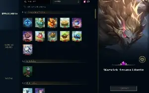 Conta LOL com 313 skins todos os campeos lvl 496