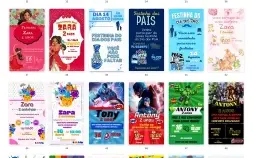 Pack Canva Convite Criativo Vol 7 - 53 Artes Editáveis