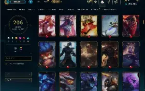 Ferro 3 com TODOs os champs e 206 skins ( MID / ADC )