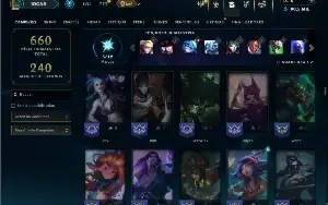 Ferro 3 com TODOs os champs e 206 skins ( MID / ADC )