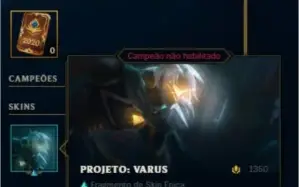 conta league of legends mestre