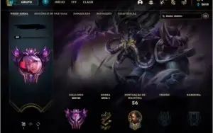 conta league of legends mestre