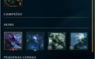 Conta de Lol platina 4 com skin prestígio