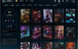 Conta diamante 3 com 83 champs e 46 skins