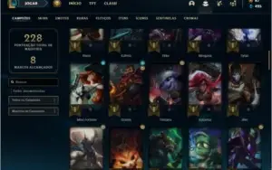 Conta diamante 3 com 83 champs e 46 skins