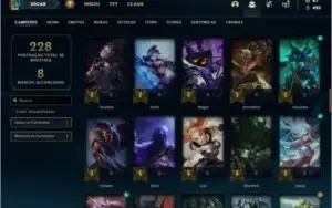 Conta diamante 3 com 83 champs e 46 skins