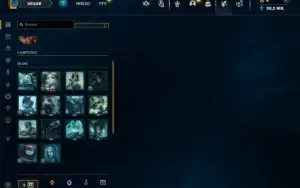Mestre com 25 Champs e 1 Skin + 14 Fragmentos