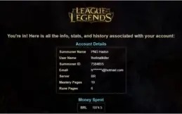 Conta lol lvl 30 prata lll 6 pag de runas 86 skins 117 champ