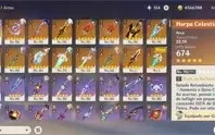 Conta Endgame genshin impact, 60 dias de benção