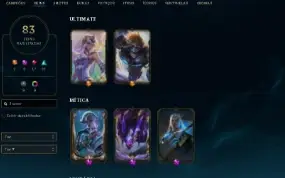 Conta LOL com 83 Skins Raras - Upada Manualmente, Perfeita!